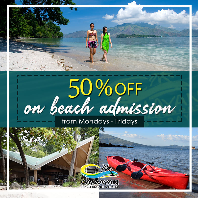 50% Off Beach Admission